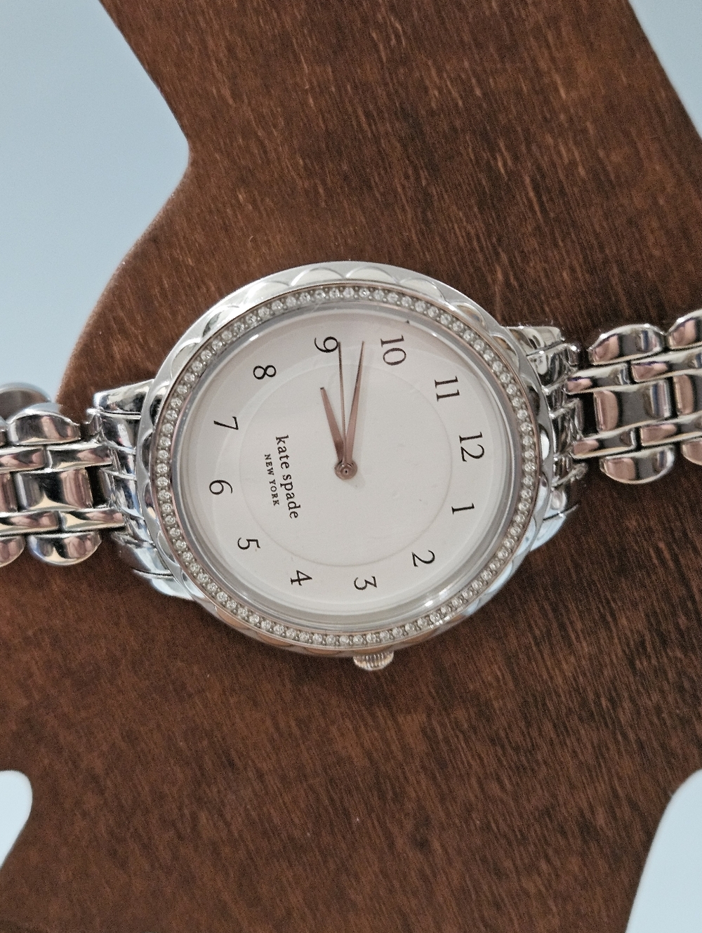 Kate Spade KSW1551 Morningside Silver Tone 38mm Watch. New. Needs Battery - Picture 2 of 6
